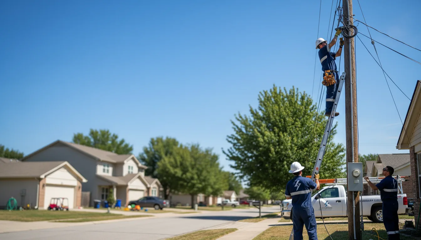 Residential electrician providing installation services in West Bend, IA